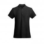 Polo de mujer de algodón orgánico 210 g/m2 Roly Direct Prince color negro segunda vista