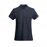 Polo de mujer de algodón orgánico 210 g/m2 Roly Direct Prince color azul marino segunda vista
