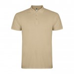 Polo de hombre de algodón punto piqué de hombre 200 g/m2 Roly Direct Star color arena segunda vista