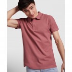 Polo de hombre de algodón punto piqué de hombre 200 g/m2 Roly Direct Star color blanco primera vista de uso
