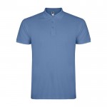 Polo de hombre de algodón punto piqué de hombre 200 g/m2 Roly Direct Star color azul riviera segunda vista