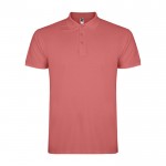 Polo de hombre de algodón punto piqué de hombre 200 g/m2 Roly Direct Star color salmón segunda vista