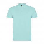 Polo de hombre de algodón punto piqué de hombre 200 g/m2 Roly Direct Star color verde menta segunda vista