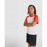 Camiseta sport de poliéster en doble color 140 g/m2 Roly Direct Indianapolis color marrón grisáceo segunda vista de uso