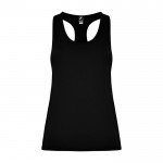 Camiseta técnica slim de tirantes con elastano 160 g/m2 Roly Direct Aida color negro segunda vista