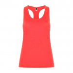 Camiseta técnica slim de tirantes con elastano 160 g/m2 Roly Direct Aida color coral segunda vista