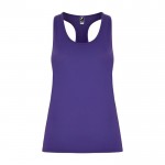 Camiseta técnica slim de tirantes con elastano 160 g/m2 Roly Direct Aida color morado segunda vista