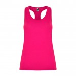Camiseta técnica slim de tirantes con elastano 160 g/m2 Roly Direct Aida color rosa segunda vista