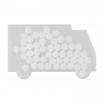 Caja de camión de pastillas de menta color blanco segunda vista