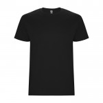 Camiseta de algodón de manga corta 190 g/m2 Roly Direct Stafford color negro segunda vista