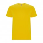 Camiseta de algodón de manga corta 190 g/m2 Roly Direct Stafford color amarillo segunda vista