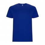 Camiseta de algodón de manga corta 190 g/m2 Roly Direct Stafford color azul real segunda vista