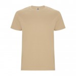 Camiseta de algodón de manga corta 190 g/m2 Roly Direct Stafford color arena segunda vista