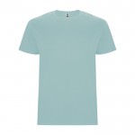 Camiseta de algodón de manga corta 190 g/m2 Roly Direct Stafford color azul desteñido segunda vista