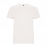 Camiseta de algodón de manga corta 190 g/m2 Roly Direct Stafford color blanco roto segunda vista