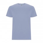 Camiseta de algodón de manga corta 190 g/m2 Roly Direct Stafford color azul bondi segunda vista