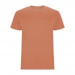 Camiseta de algodón de manga corta 190 g/m2 Roly Direct Stafford color naranja oscuro segunda vista