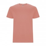 Camiseta de algodón de manga corta 190 g/m2 Roly Direct Stafford color marrón anaranjado segunda vista