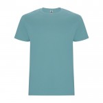 Camiseta de algodón de manga corta 190 g/m2 Roly Direct Stafford color azul grisáceo segunda vista