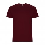 Camiseta de algodón de manga corta 190 g/m2 Roly Direct Stafford color granate segunda vista