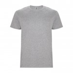 Camiseta de algodón de manga corta 190 g/m2 Roly Direct Stafford color gris claro segunda vista