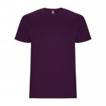 Camiseta de algodón de manga corta 190 g/m2 Roly Direct Stafford color morado segunda vista