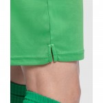 Pantalón deportivo corto de poliéster 140 g/m2 Roly Direct Dortmund color verde vista detalle 1