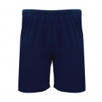Pantalón deportivo corto de poliéster 140 g/m2 Roly Direct Dortmund color azul marino segunda vista