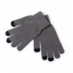 Guantes táctiles personalizados antibacterias color gris