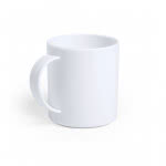 Taza antibacteriana para personalizar en PP color blanco