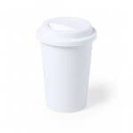 Vaso take away antibacteriano de 450 ml color blanco