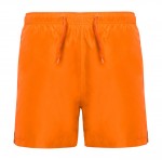 Bañador de poliéster con dos bolsillos laterales 100 g/m2 Roly Direct Aqua color naranja fluorescente segunda vista