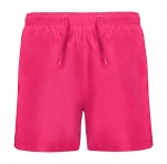 Bañador de poliéster con dos bolsillos laterales 100 g/m2 Roly Direct Aqua color rosa fluorescente segunda vista