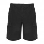 Bermuda corta laboral de algodón y poliéster 200 g/m2 Roly Armour color negro segunda vista