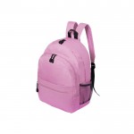 Mochila con diversos bolsillos color rosa