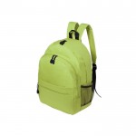 Mochila con diversos bolsillos color verde claro