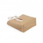 Bolsa resistente de yute 250 g/m2 color natural cuarta vista