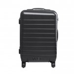 Maleta trolley personalizada RPET color negro vista principal