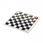 Set de juegos parchís, ajedrez y damas color madera cuarta vista