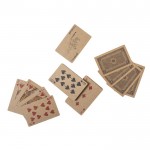 Set de juegos dominó y baraja de naipes color madera sexta vista