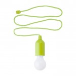 Bombilla LED personalizable de colores con cuerda colgante a juego color verde claro segunda vista