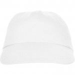 Gorra de 5 paneles con cinta interior antisudoral 165 g/m2 color blanco segunda vista