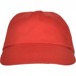 Gorra de 5 paneles con cinta interior antisudoral 165 g/m2 color rojo segunda vista