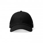 Gorra estilo casual con 6 paneles y ojales metálicos laterales color marrón grisáceo segunda vista