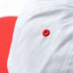 Gorra de 5 paneles de algodón con orificios de ventilación 170 g/m2 color blanco vista detalle 2