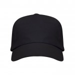 Gorra de algodón con cierre ajustable de velcro y orificios color negro segunda vista