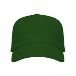 Gorra de algodón con cierre ajustable de velcro y orificios color verde oscuro segunda vista
