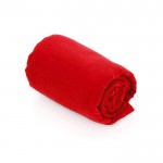 Toalla deportiva de microfibra con bolsa de transporte 138x72cm color rojo primera vista