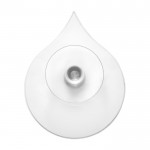Reloj de arena de plástico de 5 minutos ideal para la ducha color blanco tercera vista