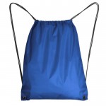Mochila de cuerdas de poliéster 210D con ojales metálicos color azul real segunda vista